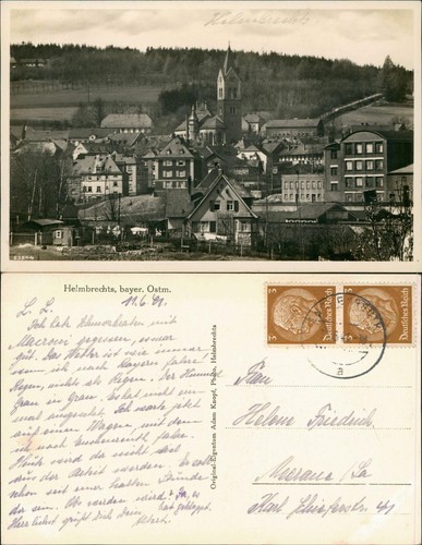 Ansichtskarte helmbrechts - ansichtskarte,