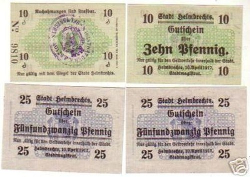 Banknoten notgeld stadt - 4,