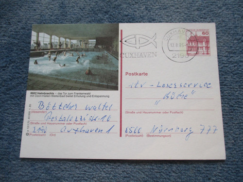 Bildpostkarte helmbrechts - helmbrechts,