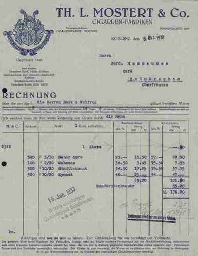 Mostert co 1932 oder - l.,