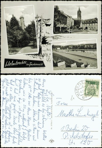 Ansichtskarte helmbrechts - ansichtskarte,