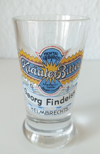 Schnapsglas reklame kräuter - schnapsglas,
