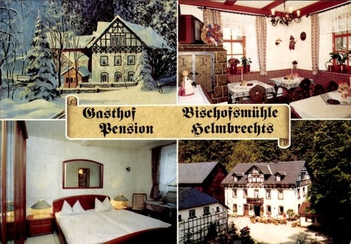 Bischofsmühle helmbrechts - ak,