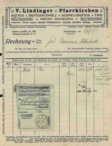 Lindinger 1924 pfarrkirchen - v.,